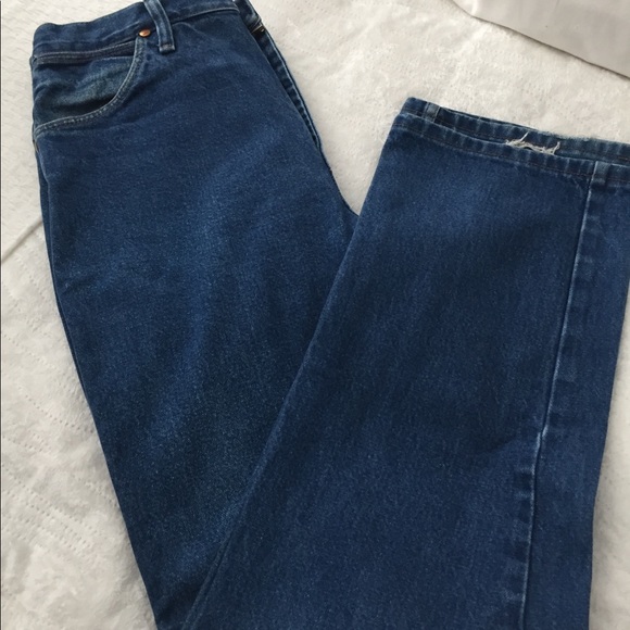 WRANGLER INDIGO COWBOY JEANS 35/32 - Picture 3 of 5